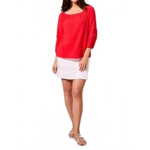 NEW TRIBAL women's on and off shoulder blouse in bayberry